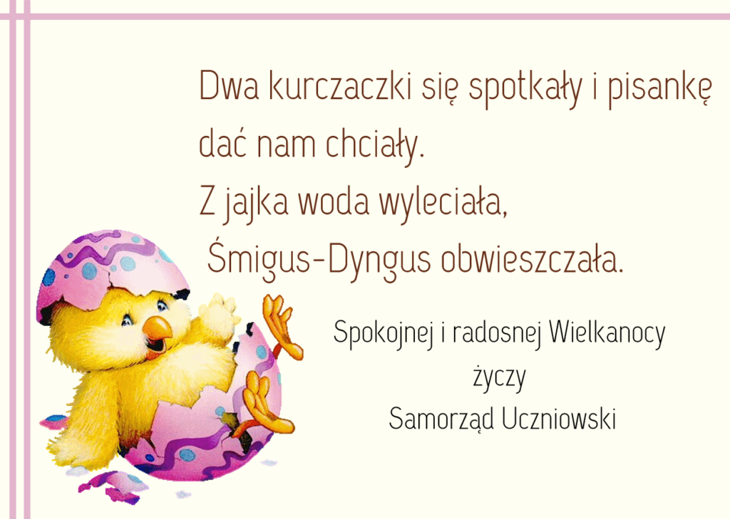 zyczenia wielkanocne od samorzadu