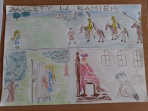 Prace konkursowe " Legendy warmińskie w komiksie"