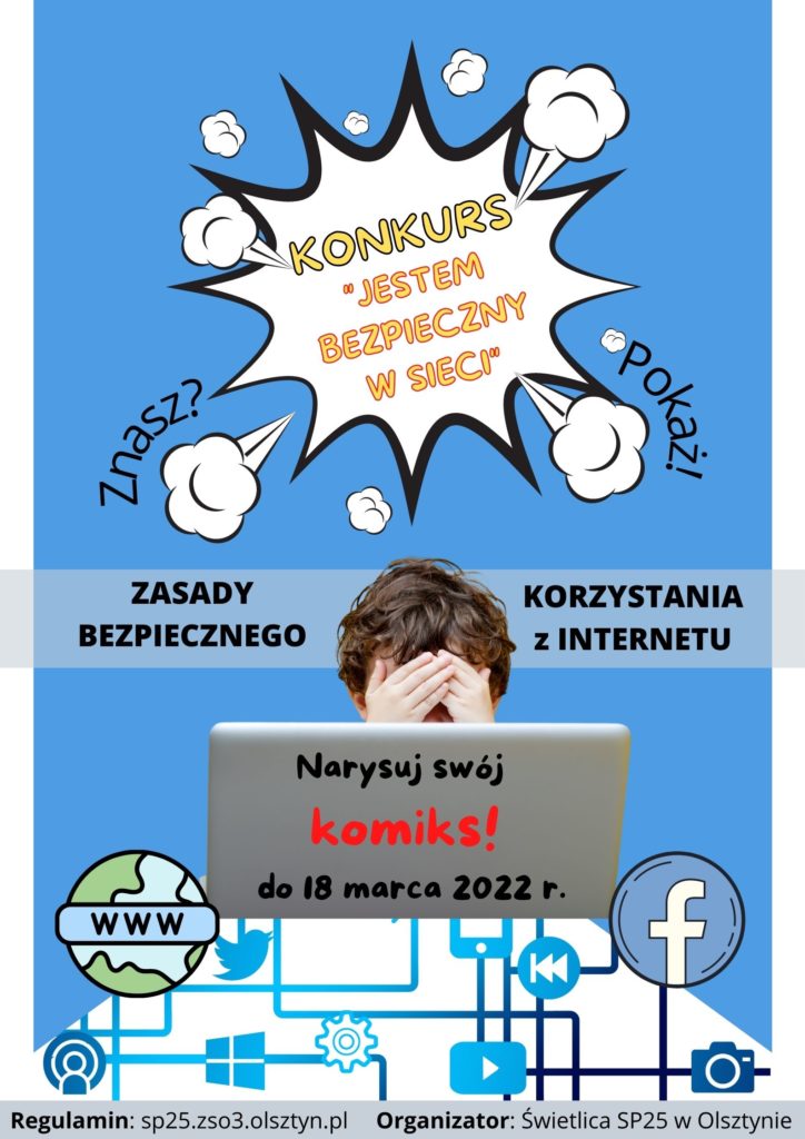 plakat bezpieczny internet