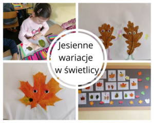 Jesienne wariacje w świetlicy - wystawa prac