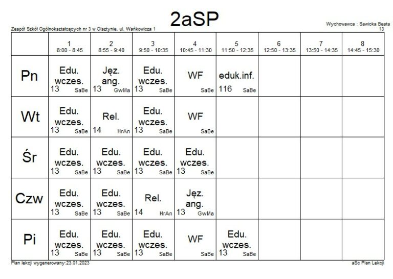 Szkoła Podstawowa Nr 25 Zabrze Plan Lekcji sp25.olsztyn.eu