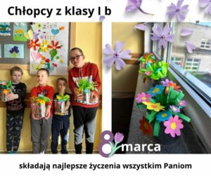 Klasa I b składa życzenia