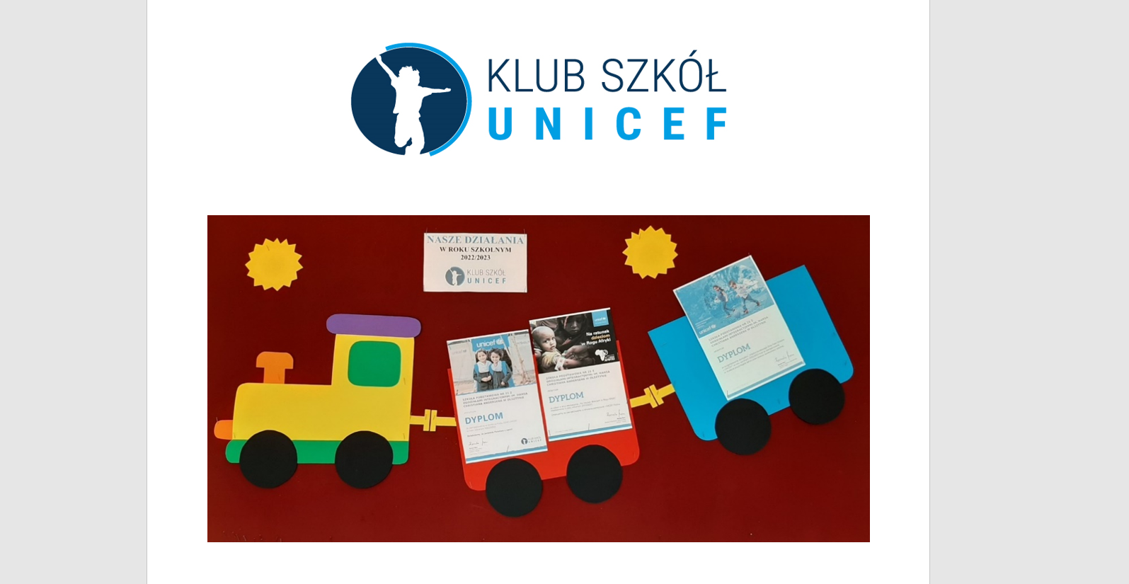 Dyplomy UNICEF okładka