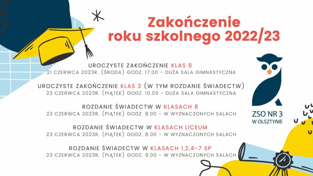 zakończenie roku szkolnego 2022-23