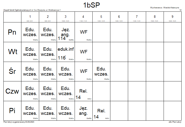 Szkoła Podstawowa Nr 15 Olsztyn Plan Lekcji sp25.olsztyn.eu