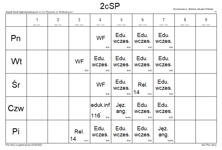 Szkoła Podstawowa Nr 25 Zabrze Plan Lekcji sp25.olsztyn.eu