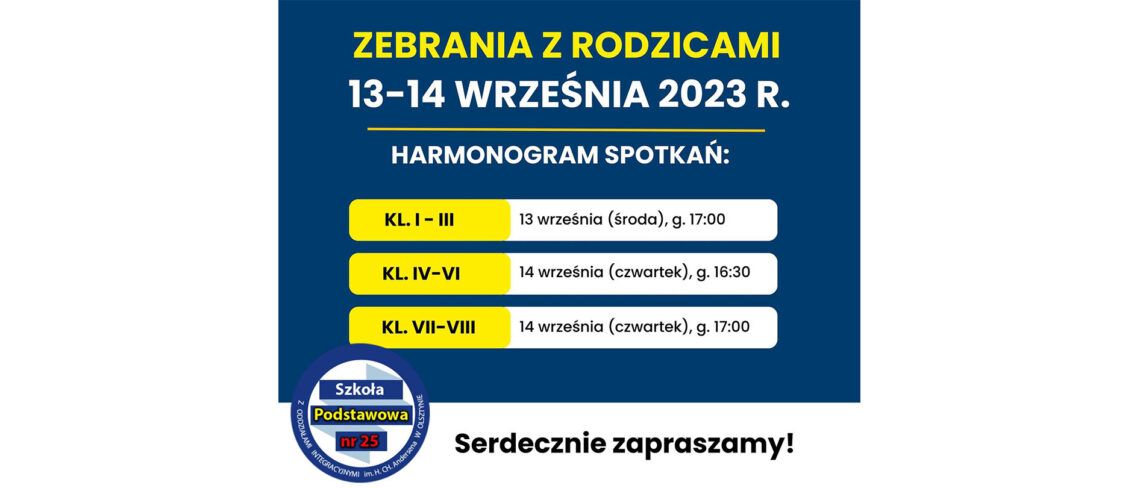 zebranie z rodzicami w SP25