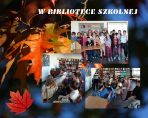 w bibliotece szkolnej