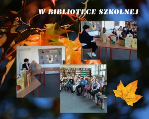 w bibliotece szkolnej