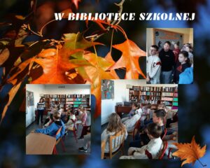 w bibliotece szkolnej