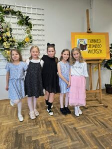 Uczestnicy naszej szkoły Turniej Jednego Wiersza
