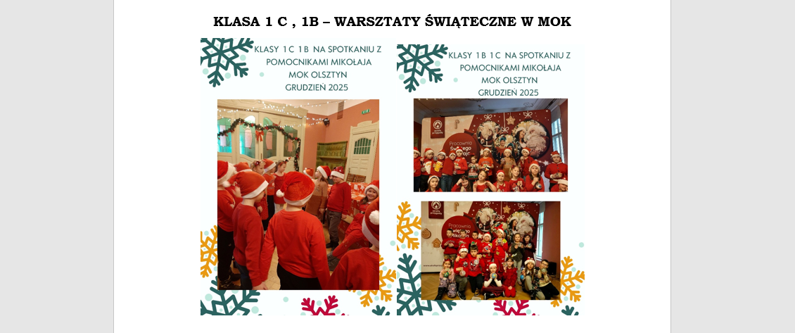 WARSZTATY ŚWIĄTECZNE OKŁADKA